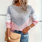 Halcyon | Women's Relaxed Fit Pullover | Casual Everyday Sweater | Pink