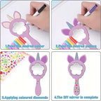 Wren | Wooden Mirrors | 12-Piece Unicorn DIY Set | Wall Décor, No Battery