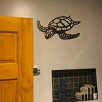 Nova | Metal Sea Turtle Wall Art | Handmade, Coastal Decor | Nautical Beach Theme