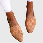 Xena | Women's Slingback Flats | Woven, Adjustable Strap | Orthopaedic Summer