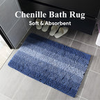 Valentina | Bath Mat | Chenille, Non-Slip, Quick-Dry | Bathroom & Entrance