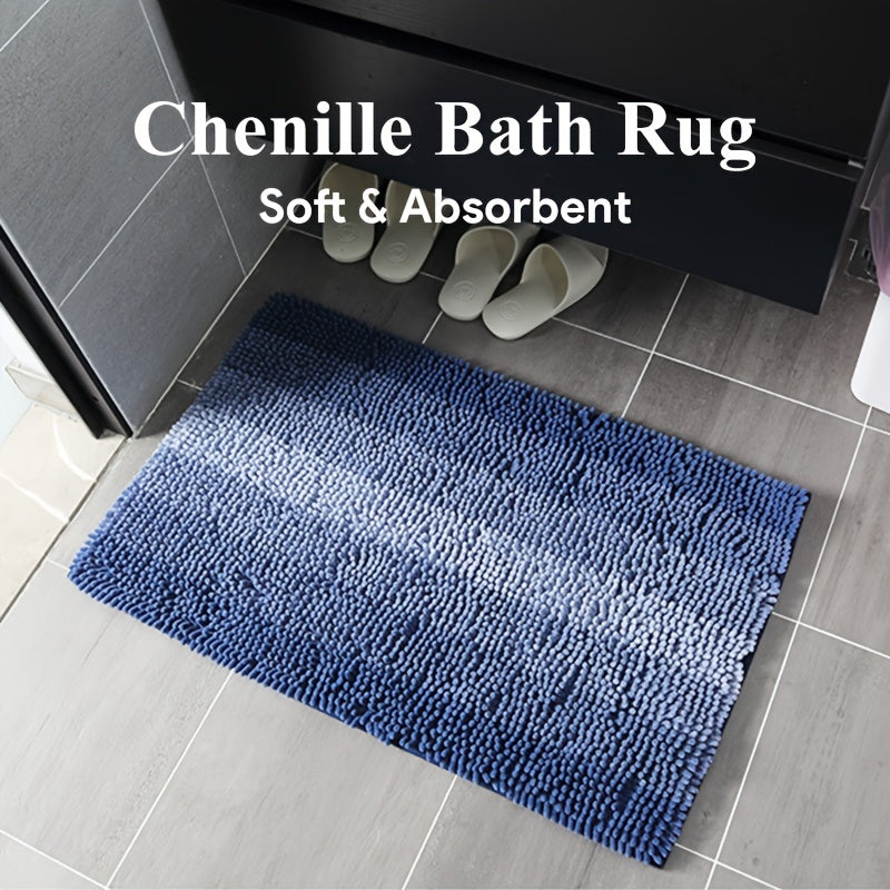 Valentina | Bath Mat | Chenille, Non-Slip, Quick-Dry | Bathroom & Entrance