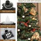 Christmas LED lantern lights 12 pack vintage mini flickering design