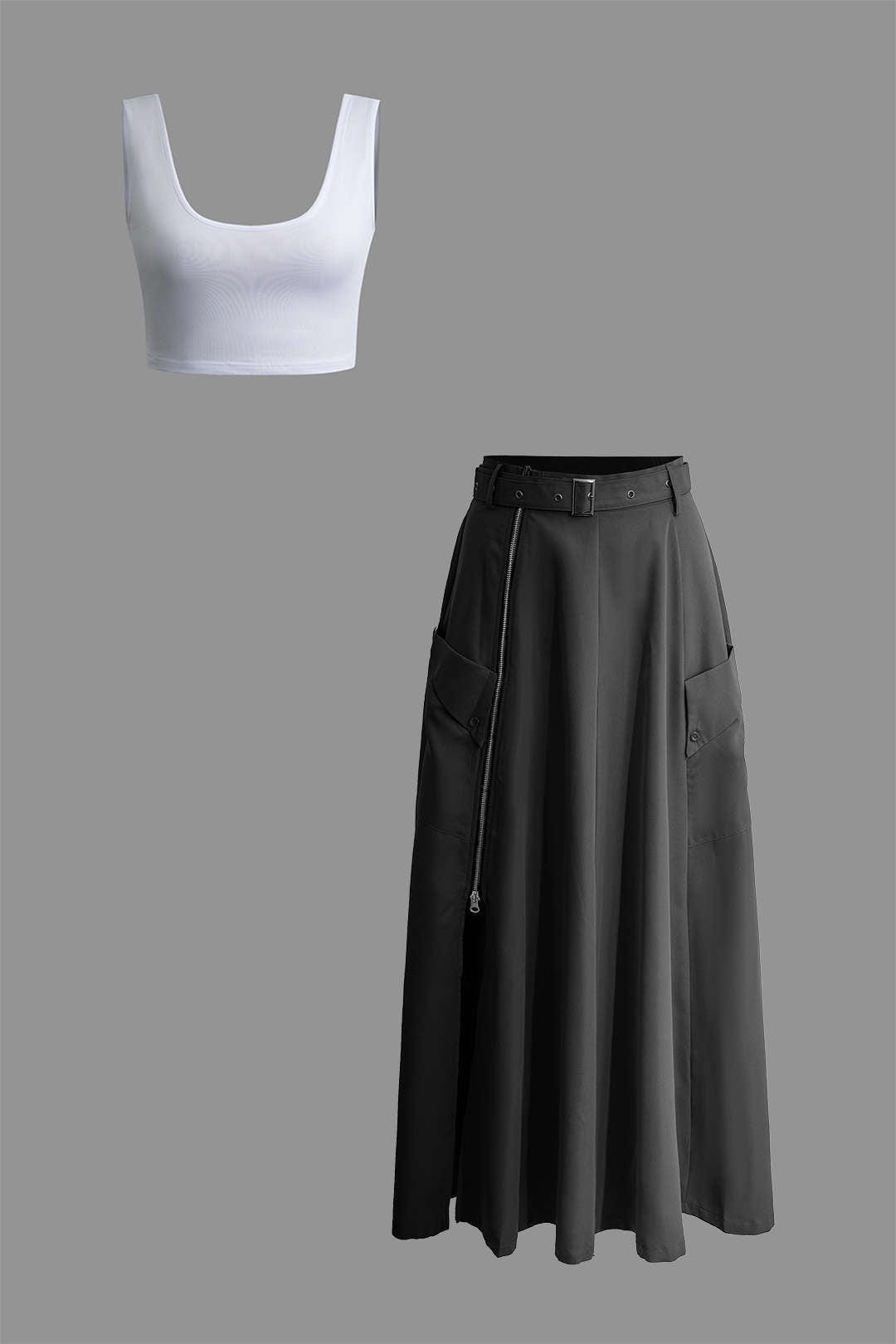 Vera | Two-Piece Set Women | Crop Top & Maxi Skirt | Casual Summer