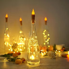 Christmas LED String Lights Battery Powered Bottle Cork Lights 10 Pack