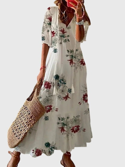 Gigi | Boho Summer Dress | V-Neck, Vintage, Lightweight