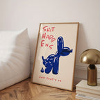 Soraya | Canvas Wall Poster | Balloon Dog Typography Print | Frameless, Modern