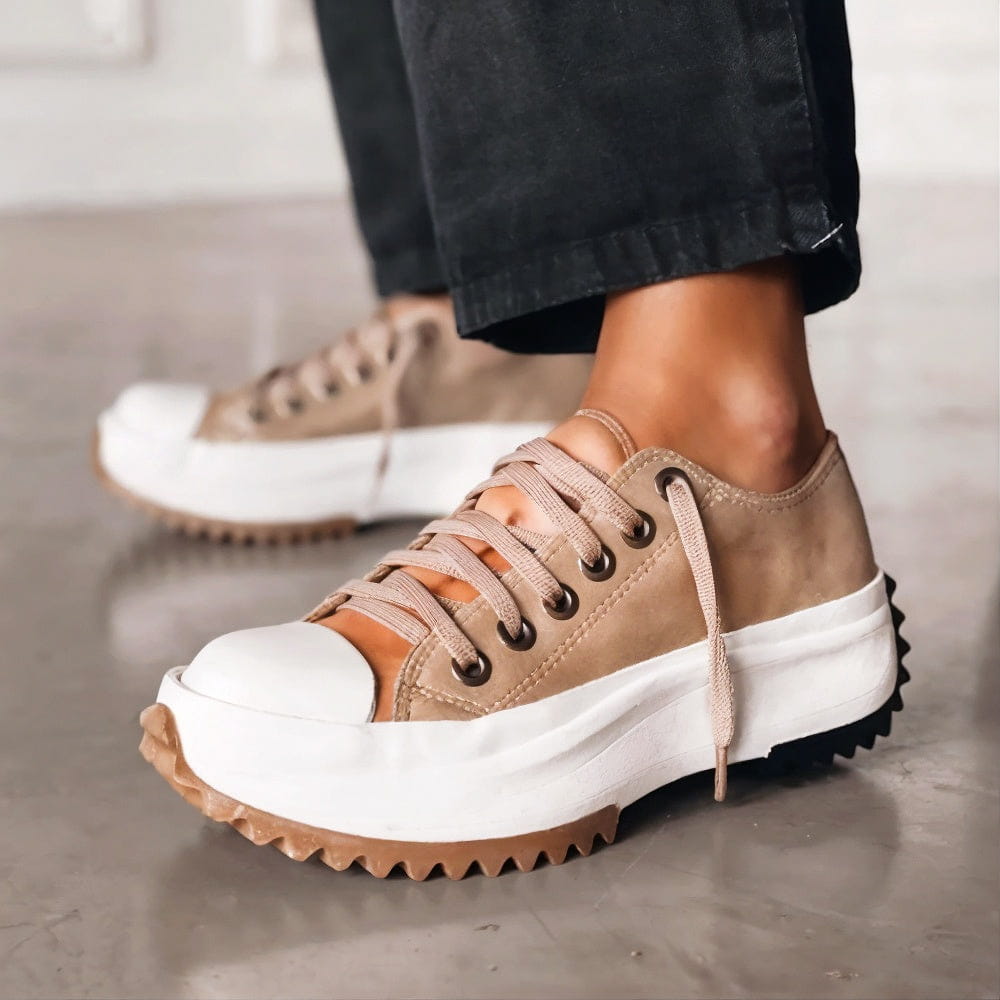 Women's Casual Sneakers | Lace-Up, Lightweight | Non-Slip
