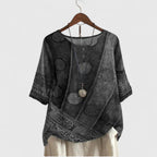 Tamsin | Women Boho Patchwork Print Top