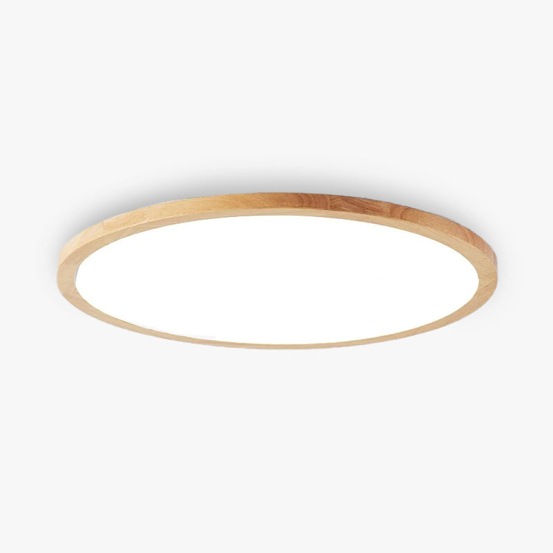 Iris | LED Ceiling Light | Dimmable, Tri-Color | Minimalist Wood Accent