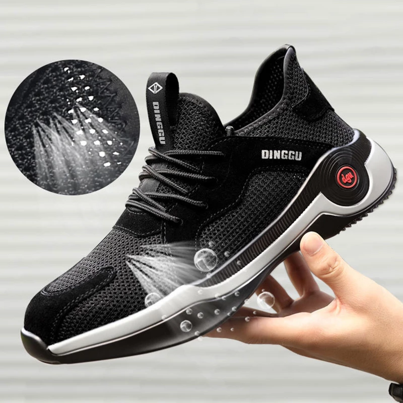Indra | Safety Work Shoes | Steel Toe, Anti-Piercing, Non-Slip | Breathable Mesh