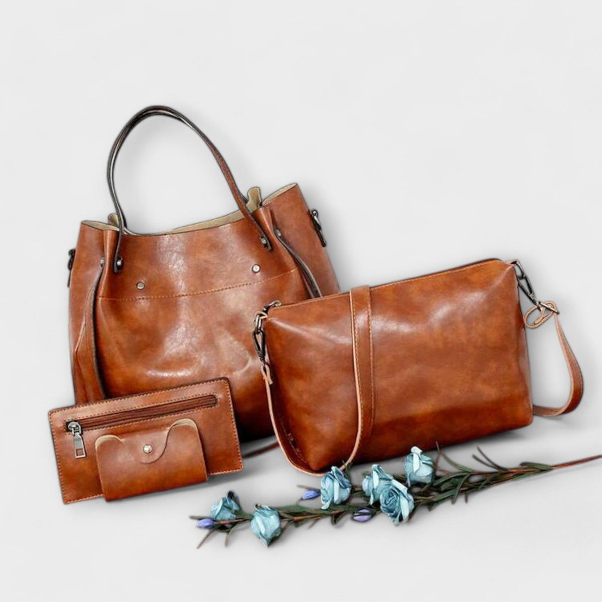 Women 4 Piece Bag Set Vintage