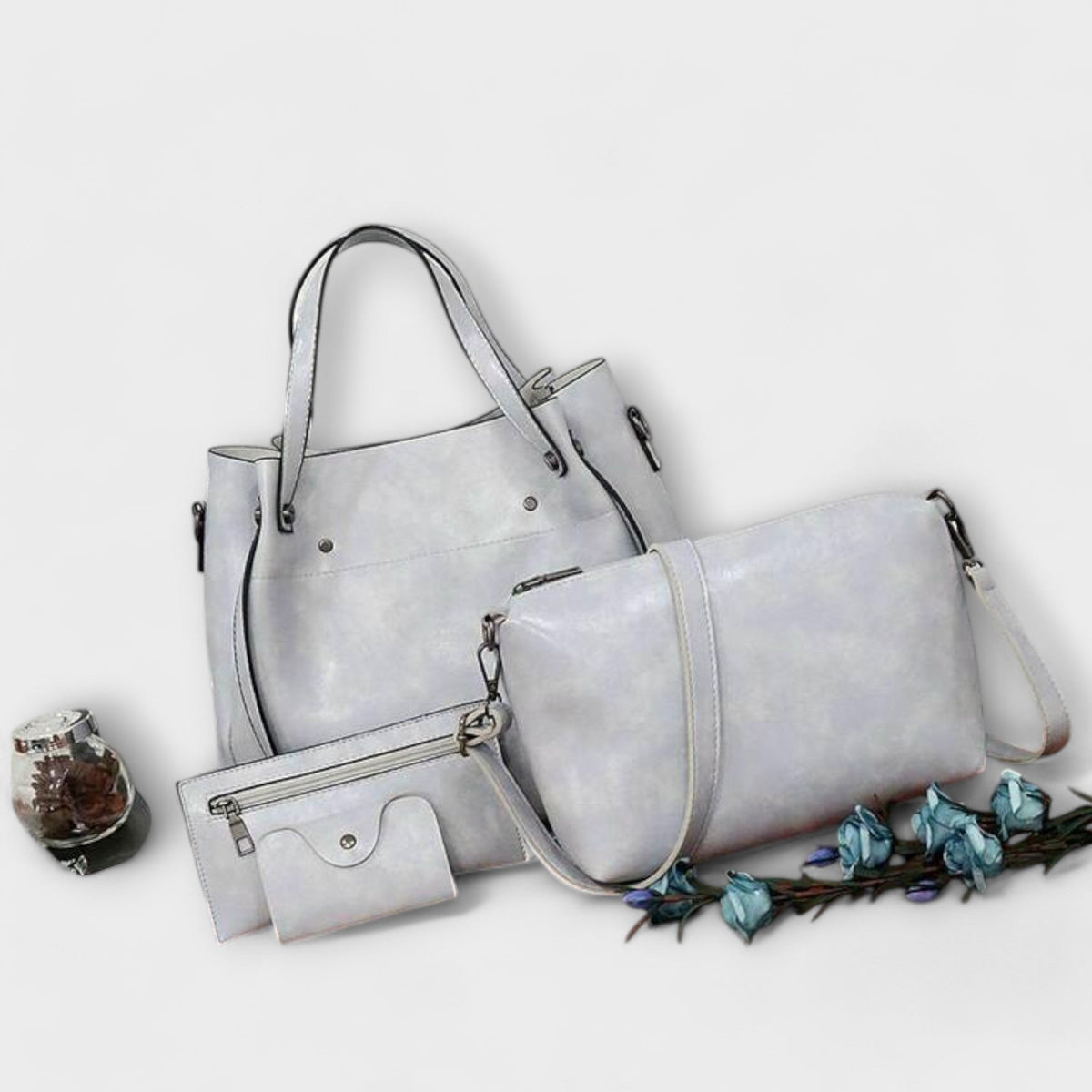 Women 4 Piece Bag Set Vintage