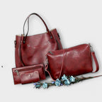Women 4 Piece Bag Set Vintage