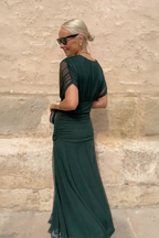 Women V-Neck Maxi Dress Party
