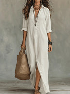 Jolie | Maxi Dress | Button-Down, Relaxed Fit, All-Day Wear