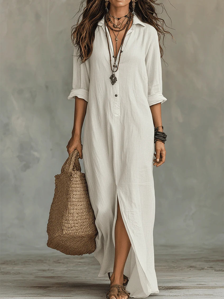 Jolie | Maxi Dress | Button-Down, Relaxed Fit, All-Day Wear