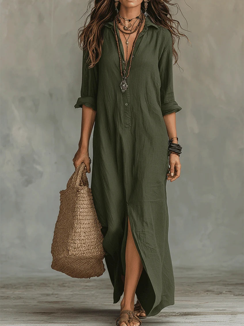 Jolie | Maxi Dress | Button-Down, Relaxed Fit, All-Day Wear