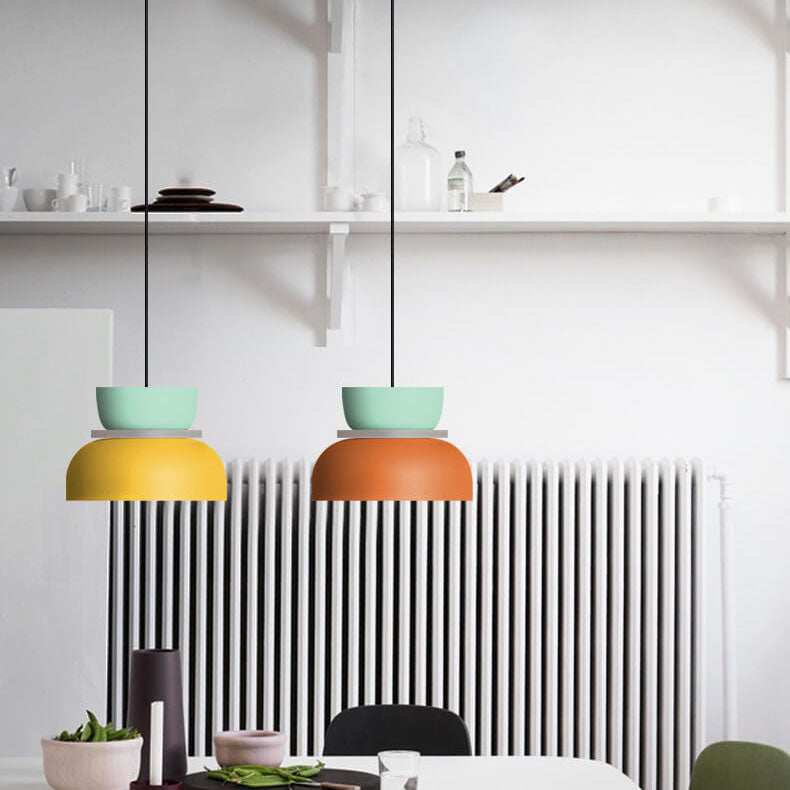 Mira | Pendant Light | Nordic Dome, Dual-Tone, LED, Zinc Alloy | 1-Light