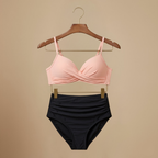Women Bikini Sets High Waist Ruched Two Piece Swimsuit | Aria