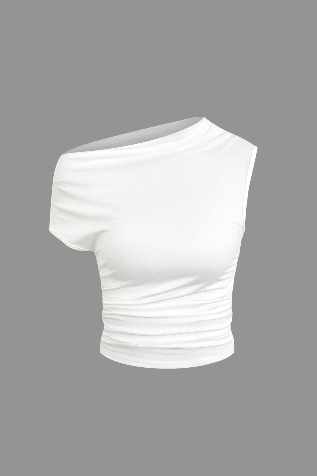 Jade | Two-Piece Set | One-Shoulder Top & Draped Mini Skirt | Women's