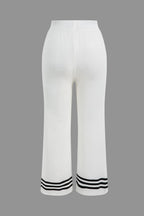 Wynne | Women's Knit Two-Piece Set | Cropped Cardigan & Wide-Leg Pants