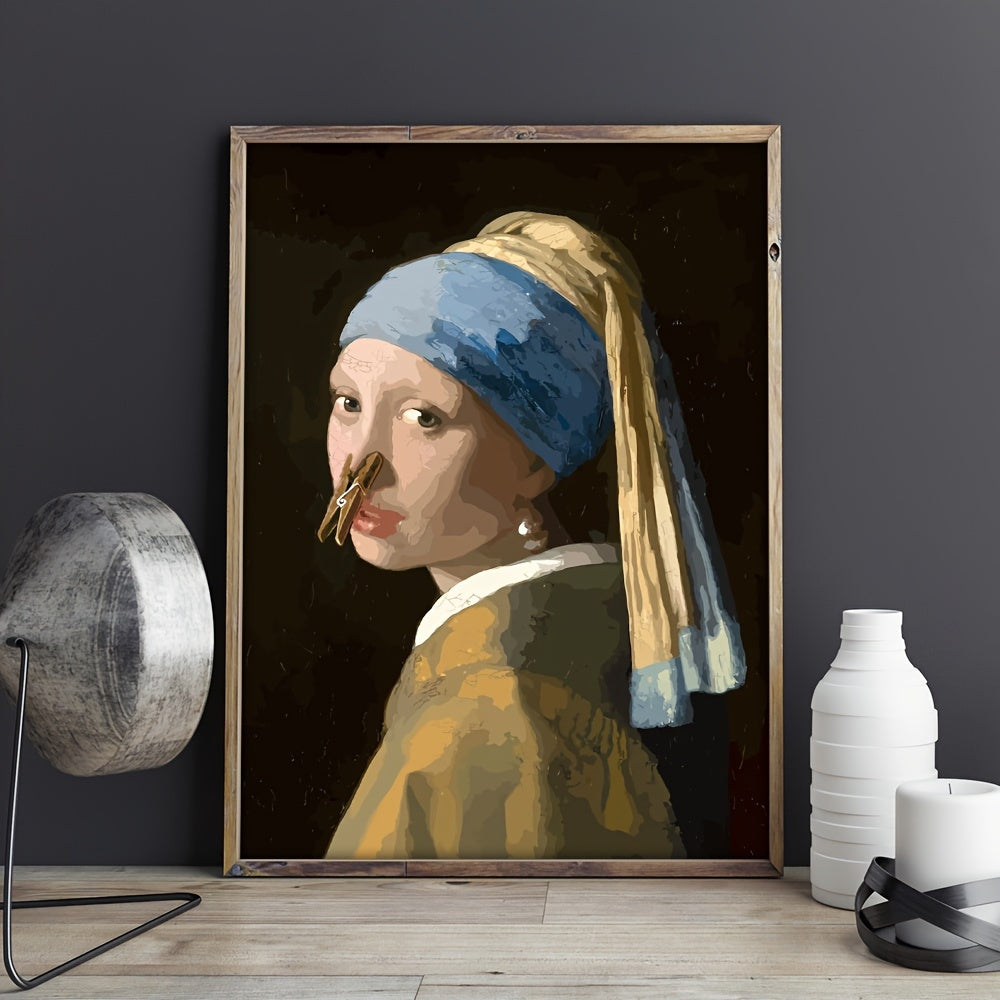 Neela | Bathroom Wall Poster | Funny, Waterproof | 15.7"x11.4"