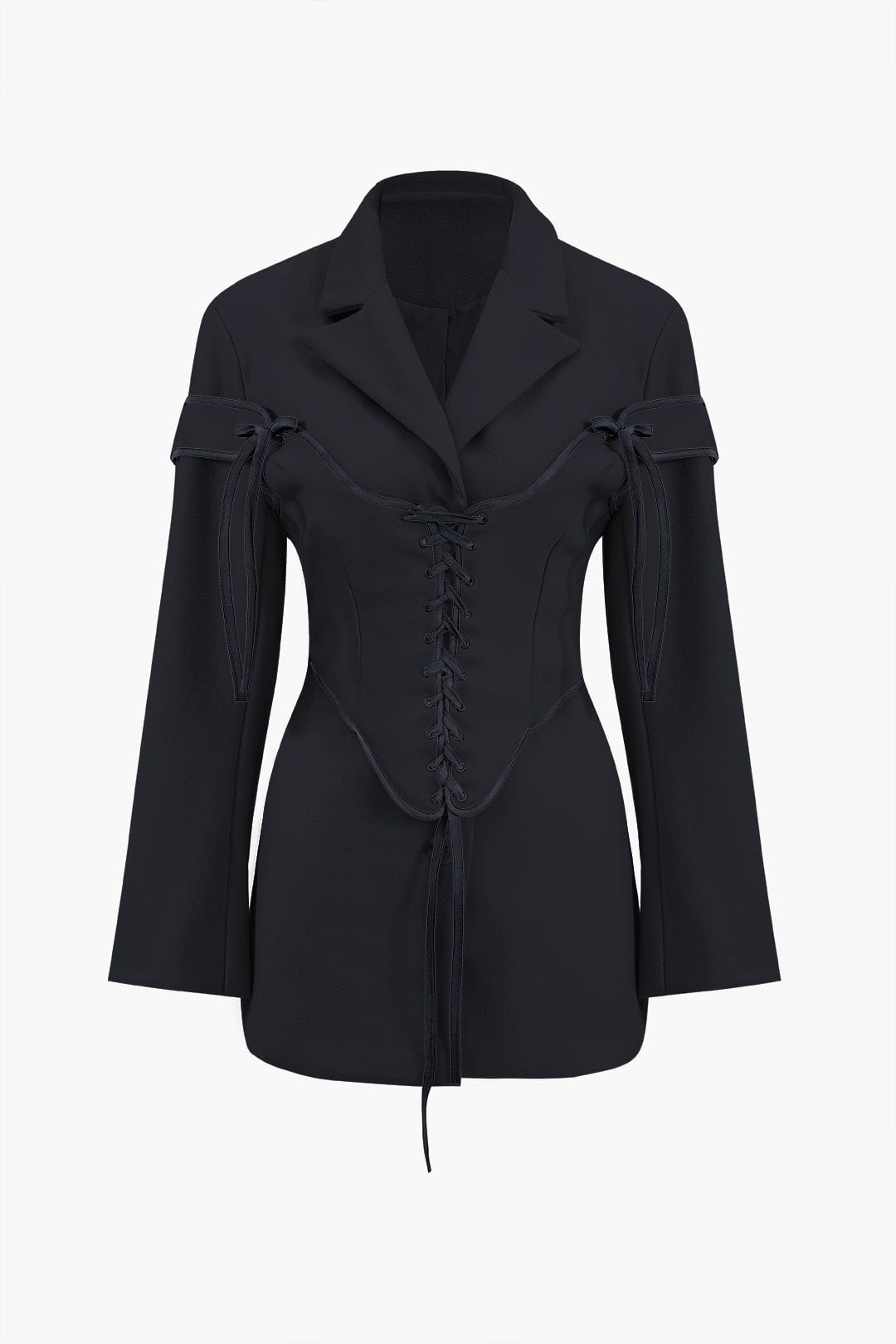 Anneke | Women's Blazer & Corset Two-Piece Set | Lace-Up, Tailored
