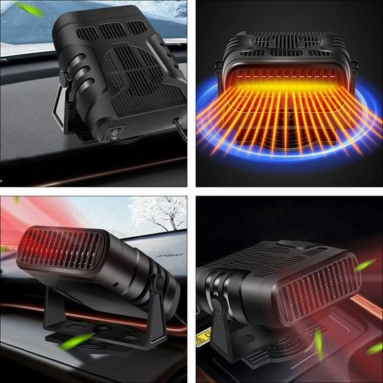 Juno | Car Heater 12V | Portable, 360° Rotating | Defroster & Fan