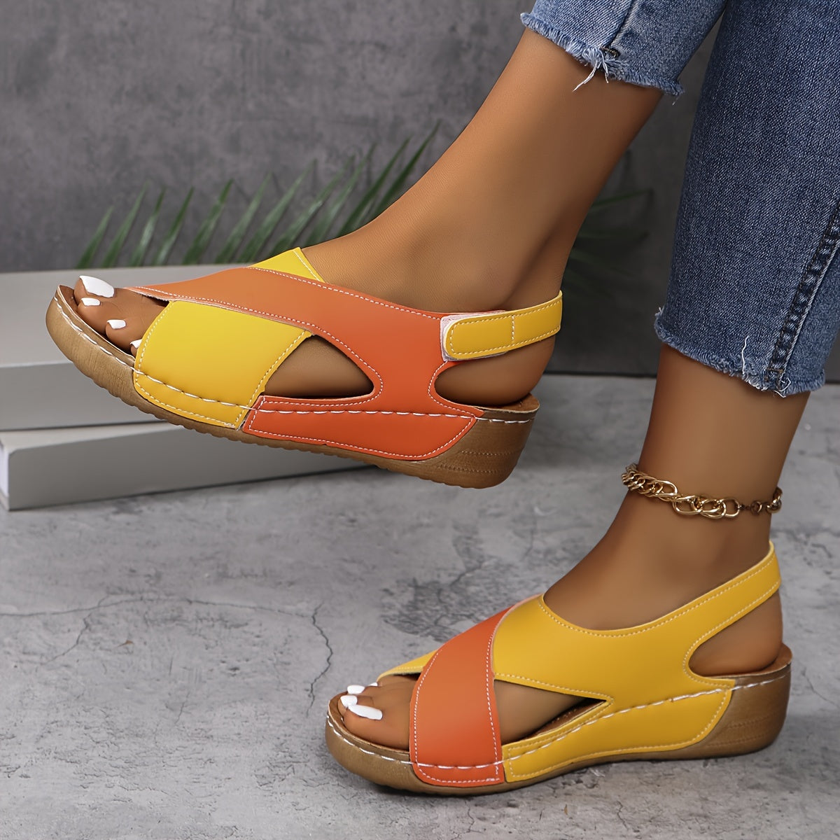 Women Orthopedic Sandals Lightweight Cushioned Footbed Anti Slip Sole