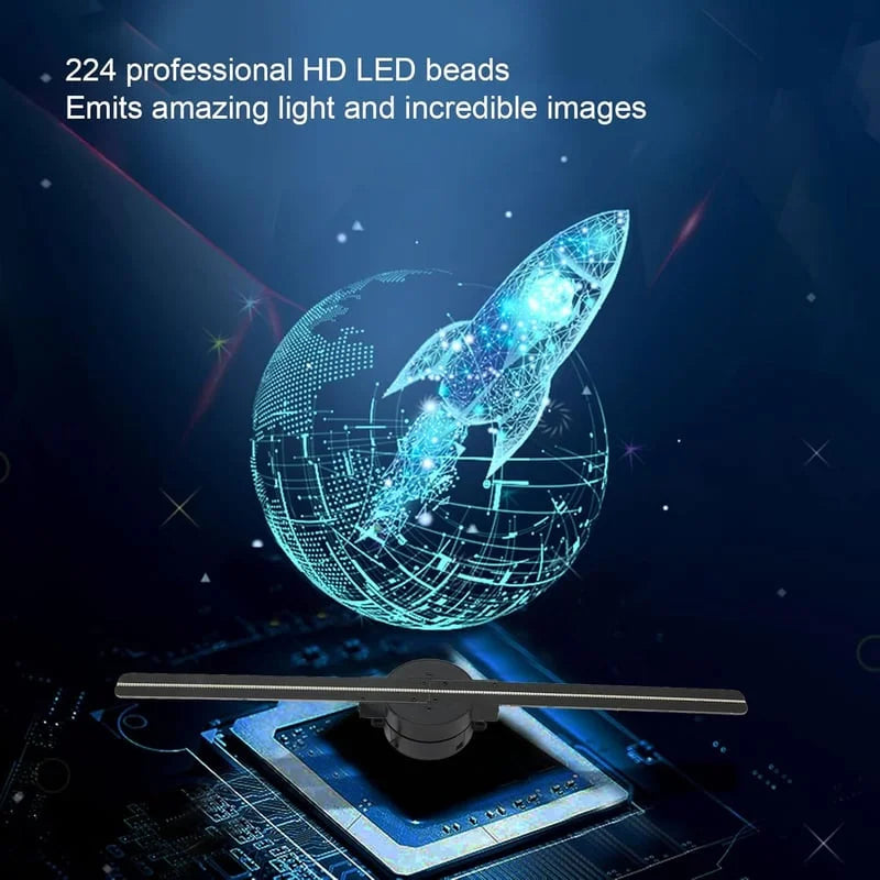 Esma | 3D Hologram LED Fan Projector | 3D Display, Multi-Sync, Adjustable