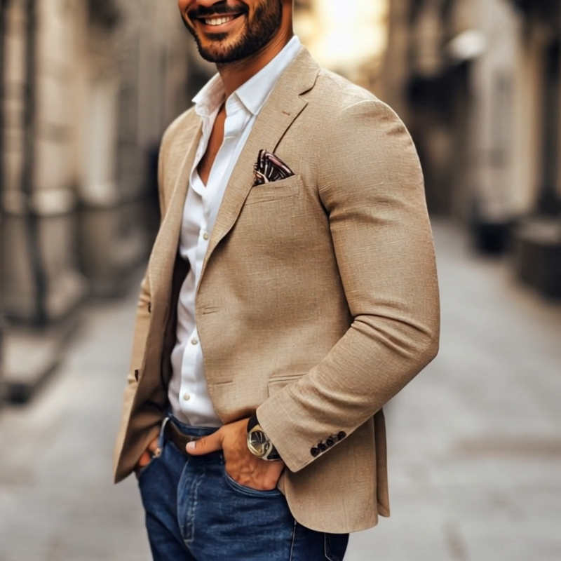 Odette | Men's Slim Fit Blazer | Two Button, Notch Lapel | S–3XL
