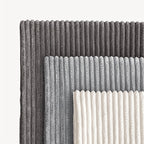 Una | Cushion Cover | Bohemian Rib Stripe, Soft Woven, Zip Closure
