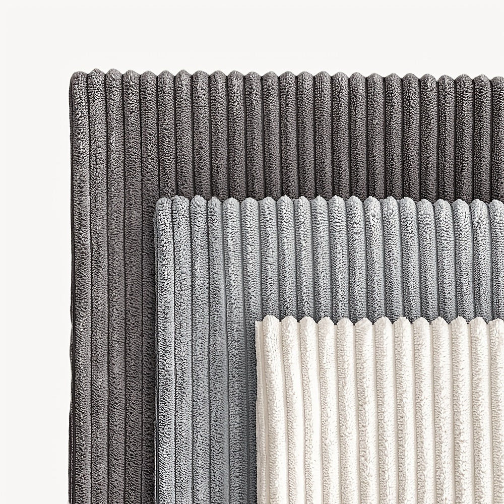 Una | Cushion Cover | Bohemian Rib Stripe, Soft Woven, Zip Closure