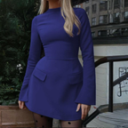 Bodycon Mini Dress Women Long Sleeve Figure Flattering | Aria