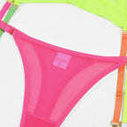 Thea | Neon Lingerie Set | EDM Festival, Rave | Neon Yellow, Pink, Orange