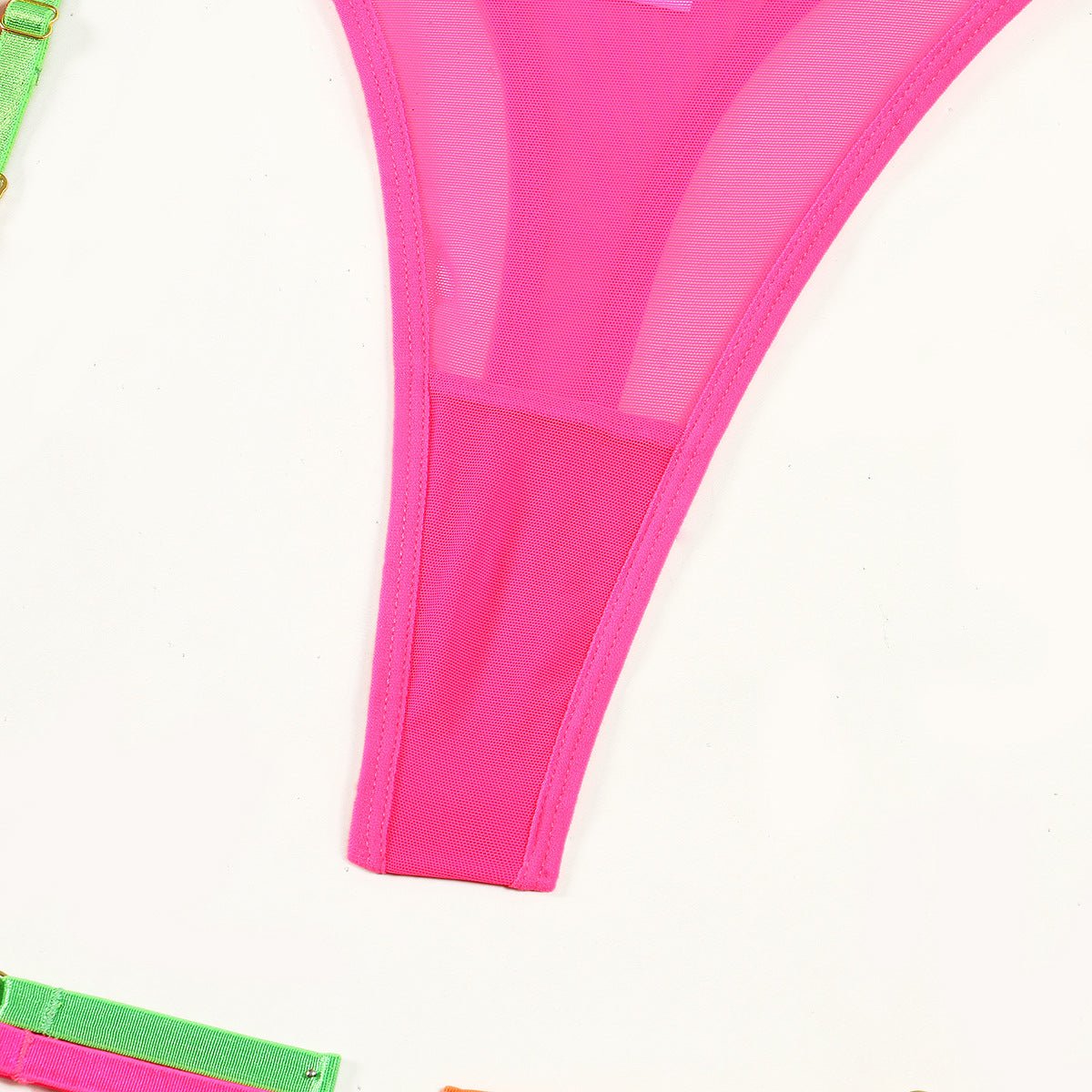 Thea | Neon Lingerie Set | EDM Festival, Rave | Neon Yellow, Pink, Orange