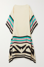 Linnea | Women Geometric Print Kaftan Batwing Sleeve Maxi Dress