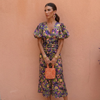 Summer Dress Women Lightweight Spring V Neck Puff Sleeve