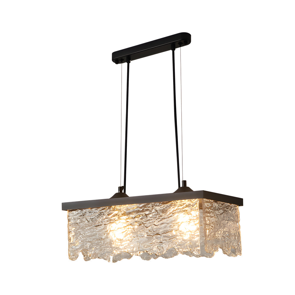Dione | Chandelier | Dining Room, 3-Step Dimmable, Glass, Black | E27