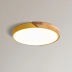 Inez | Ceiling Light | Scandinavian Wood LED, Round | Modern Indoor
