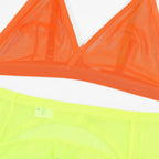 Thea | Neon Lingerie Set | EDM Festival, Rave | Neon Yellow, Pink, Orange