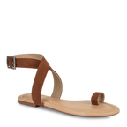 orthopedic sandals women | Suede Toe Loop Flat Casual Summer Sandals