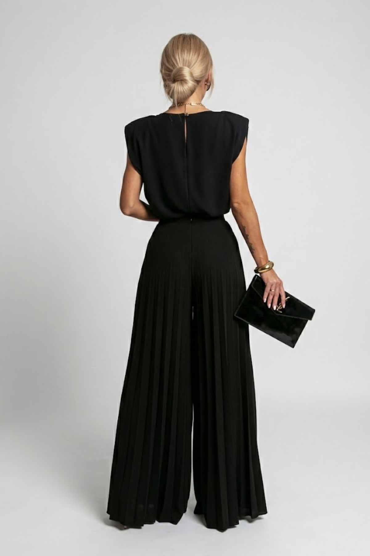 Neela | Women's Two-Piece Set | Wide-Leg Trousers, Sleeveless Top