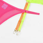 Thea | Neon Lingerie Set | EDM Festival, Rave | Neon Yellow, Pink, Orange
