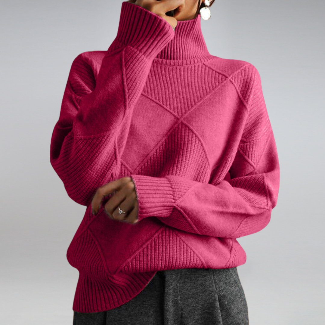 Ottavia | Women's Turtleneck Sweater | Cashmere, Soft & Warm | Multi-Color