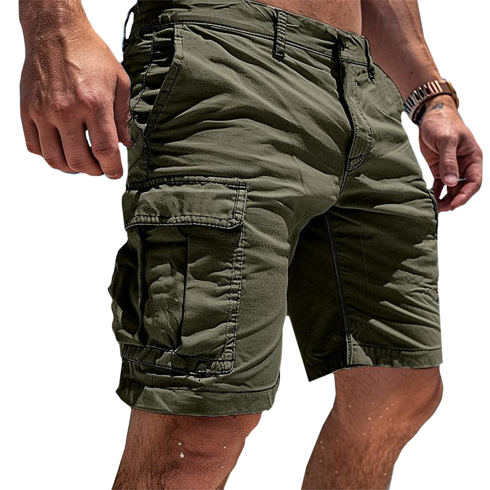 Womens Cargo Shorts Relaxed Fit Multi Pocket Durable Casual Style
