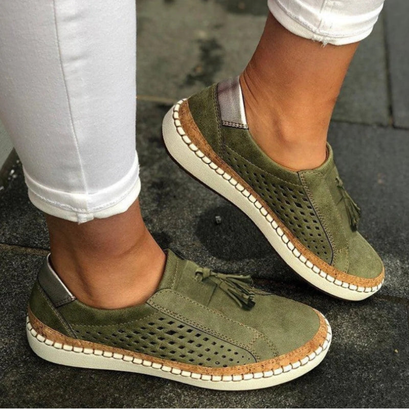 Slip-On Shoes | Narrow Fit, Arch Support, Breathable Knit | Giselle