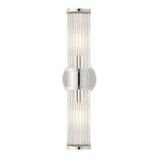 Mila | Wall Lamp | Modern Cylindrical Glass, 1/2-Light | Chrome & Gold