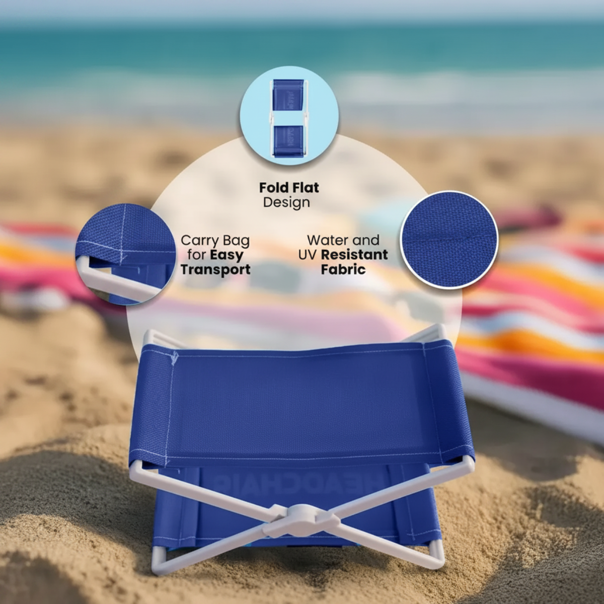 Maeve | Portable Headrest | Foldable, Lightweight | Beach & Park